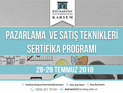Pazarlama ve Satış Teknikleri Sertifika Programı