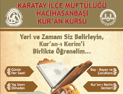 Hacıhasanbaşı Kur'an Kursu Kur’an-ı Kerim öğretiyor.