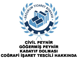 Civil Peynir, Göğermiş Peynir ve Kadayıf Dolması Coğrafi İşaret Tescili Hakkında