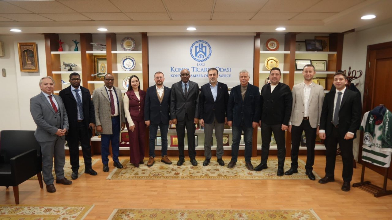 KONYA TİCARET ODASI’NDA CİBUTİ İLE TİCARİ İŞ BİRLİĞİ GÖRÜŞMESİ