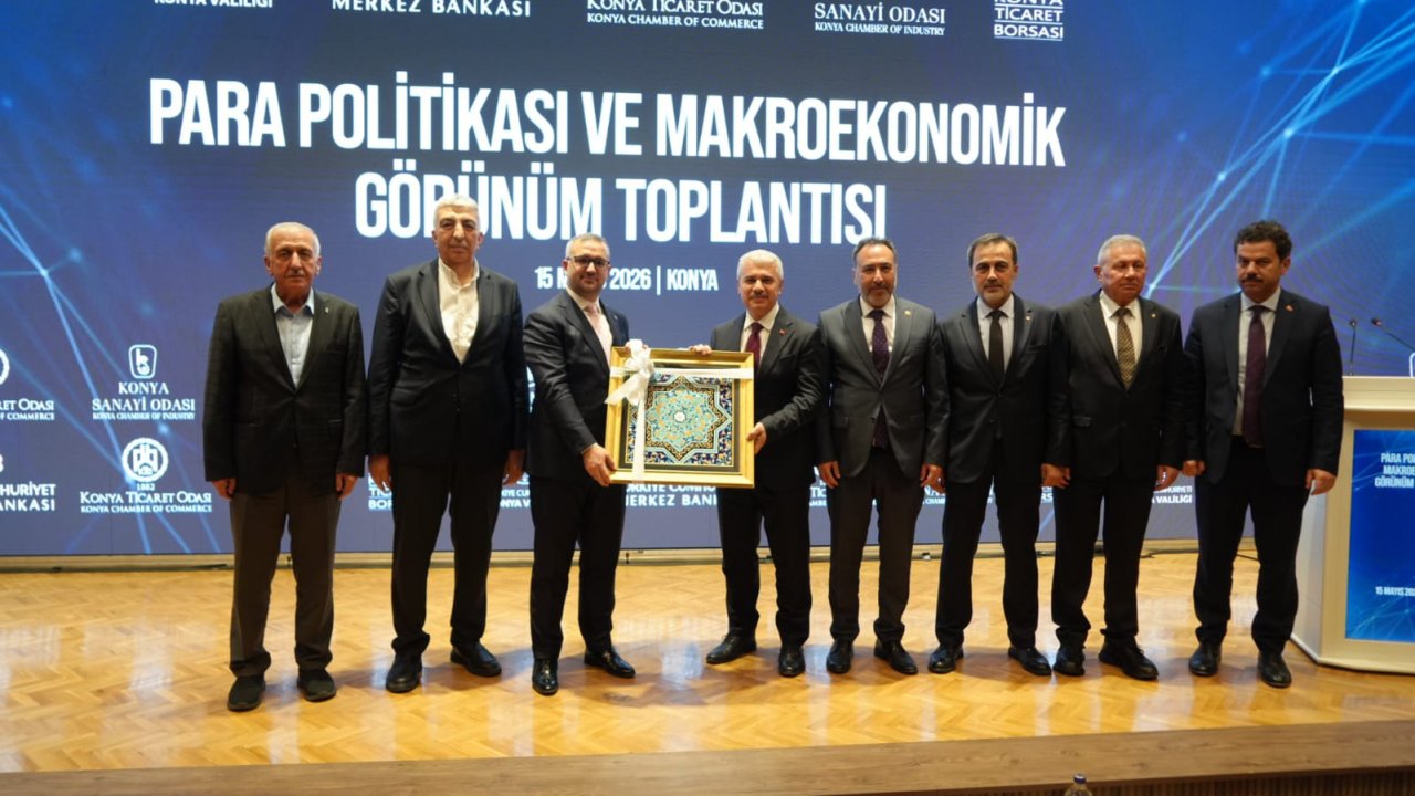 MERKEZ BANKASI BAŞKANI FATİH KARAHAN KONYA TİCARET ODASI’NDA İŞ DÜNYASI İLE BİR ARAYA GELDİ